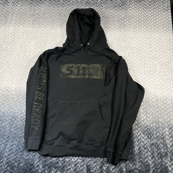 5.11 Tactical Other - 5.11‎ Tactical Hoodie Mens Size M Black Camo Logo Pullover Sweatshirt Sweater